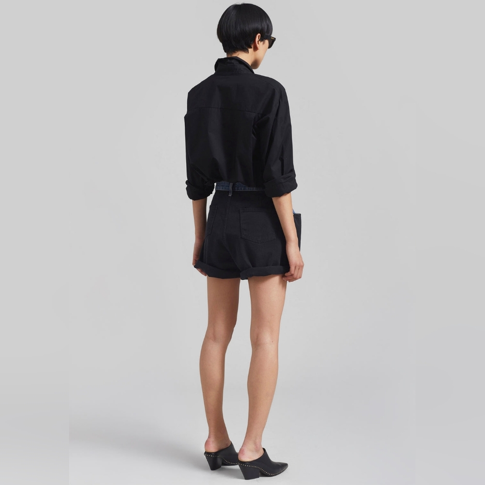 The Frankie Shop Hayla Contrast Denim Shorts - Picture 8 of 15